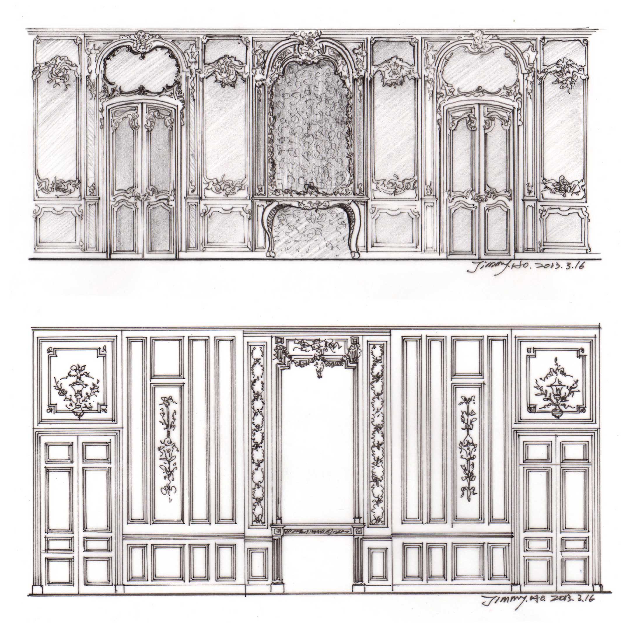 業主喜好與歷史風格的完美交會-手繪紀實